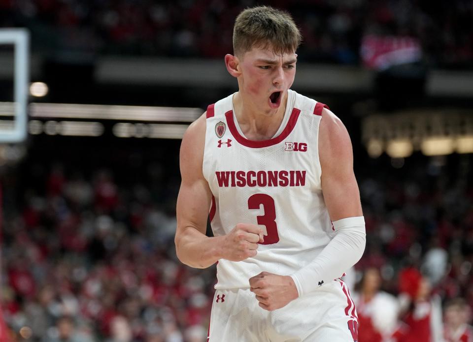 Wisconsin's Connor Essegian has been named to the all-Big Ten freshman team.