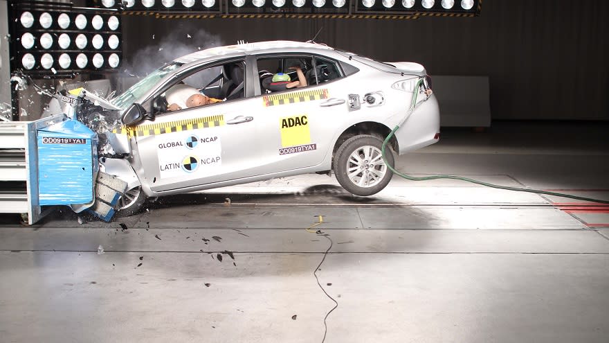 Toyota Yaris, con dos estrellas en seguridad.