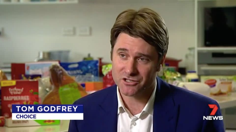 Tom Godfrey of Choice says consumers are feeling the pinch. Source: 7 News