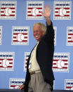 FILE - Hall of Famer Don Sutton during the Baseball Hall of Fame inductions in Cooperstown, N.Y., on Sunday, July 24, 2011. In 2021, baseball lost three notable former players, Hall of Famer Sutton, Ray Fosse and J.R. Richard. Sutton won 324 games with five teams. (AP Photo/Mike Groll, File)
