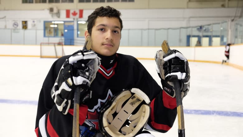 'How Canadian is that?' Syrian refugee learns to play sledge hockey