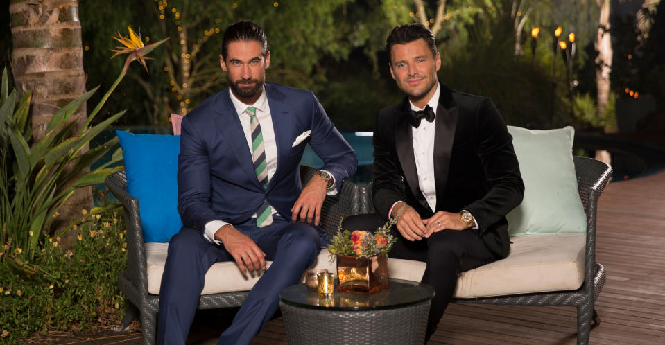 Mark with Alex, this year’s The Bachelor (Channel 5)