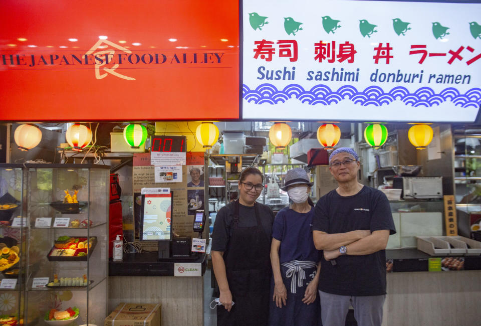 The Japanese Food Alley - Stallfront and staff