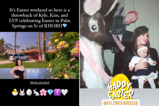 <p> Instagram/kylerichards18</p> Kyle Richards shares two posts on her Instagram Story for Easter