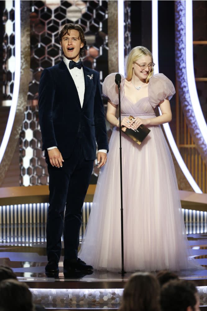 Ansel Elgort and Dakota Fanning | Paul Drinkwater/NBCUniversal Media, LLC via Getty