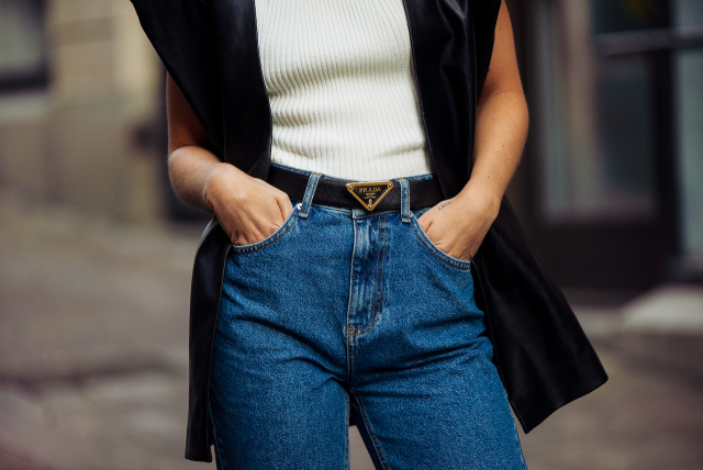 Isabella brown croc print leather waist belt