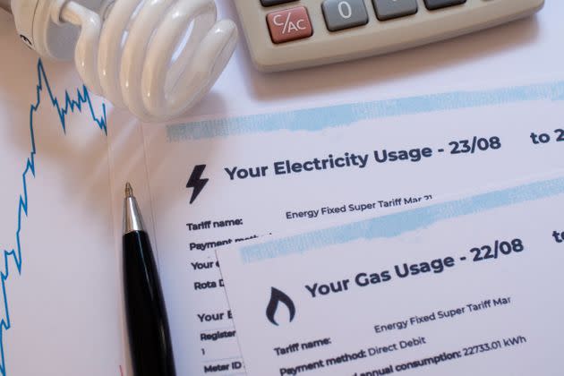 Generic energy usage statement (Photo: John Lamb via Getty Images)