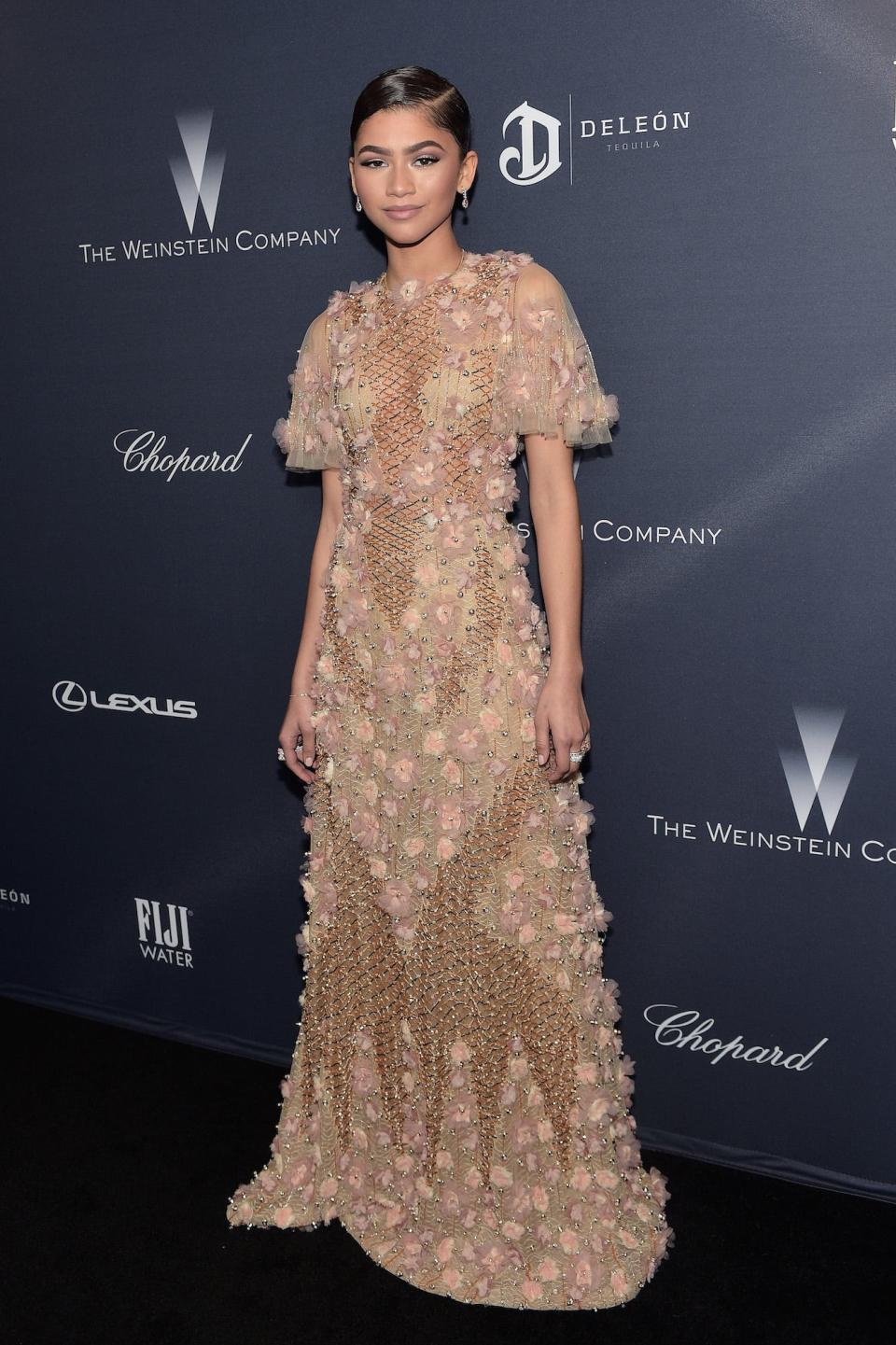 Zendaya attends a 2016 pre-Oscar party in Beverly Hills, California.