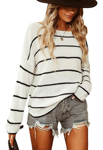 Best striped sweater on Amazon