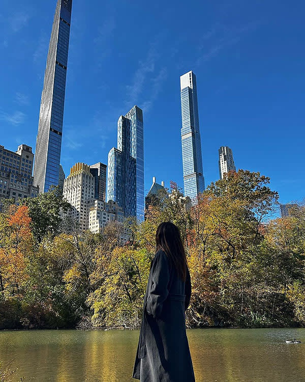 María Cerqueira en Central Park 