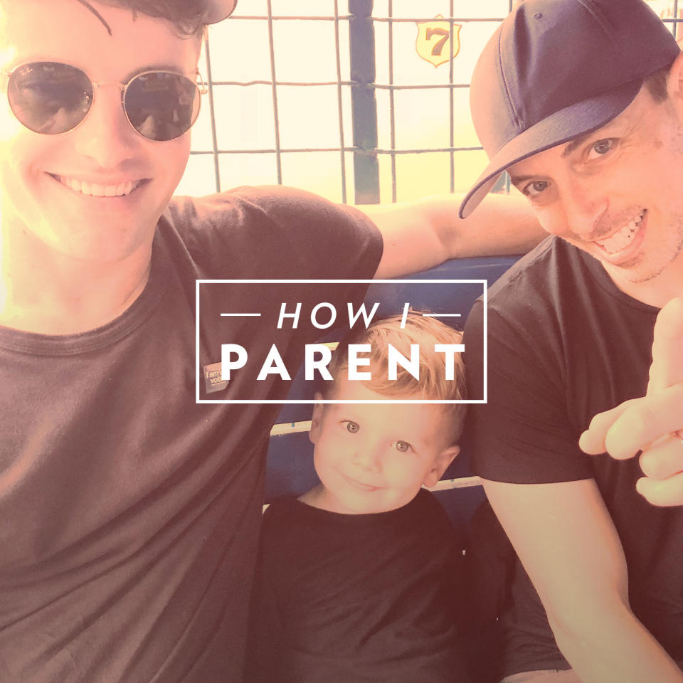 Chase Weideman-Grant, a father of one, discusses his journey to fatherhood and the "hilarious" way he had to explain to his son that he has two dads