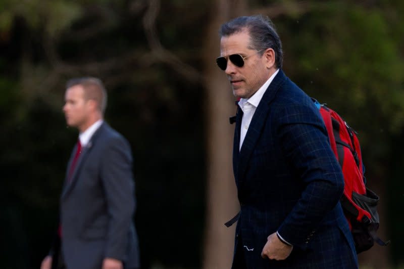 The Republican allegations center around Hunter Biden's business practices while he served on the board of the Ukrainian natural gas company Burisma from 2014 to 2019. File Photo by Julia Nikhinson/UPI
