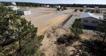 A general view of the construction site of the Lithuanian army training facilities for urban warfare in Pabrade, Lithuania, April 28, 2016. REUTERS/Ints Kalnins