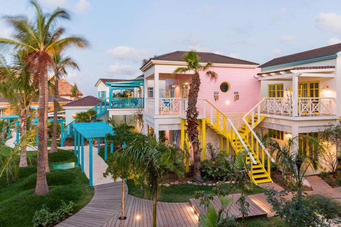 Exterior of the Boardwalk Boutique Hotel Aruba