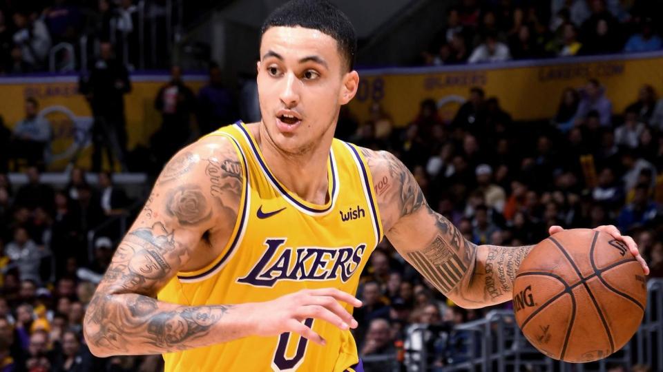 NBA湖人隊新星庫茲馬（Kyle Kuzma）和中國贊助商的合作協定被取消，據了解，若不解決這問題，NBA將損失慘重。   圖 : 翻攝自NBA官網