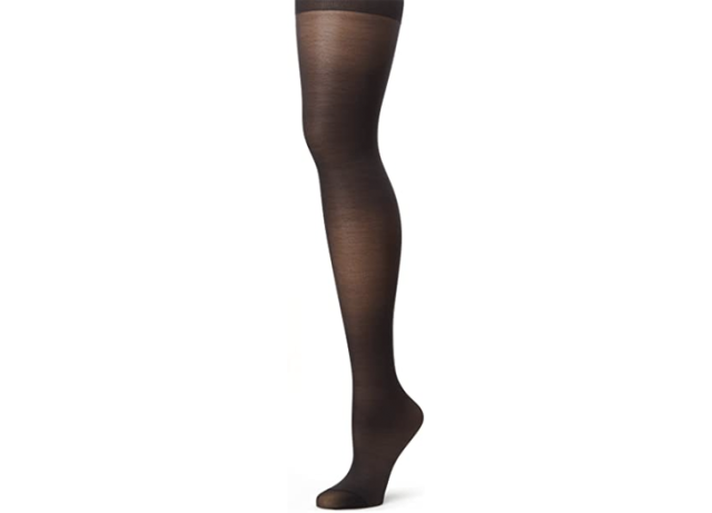 Women's Control Top Black Footed Tights with Control Top for Women