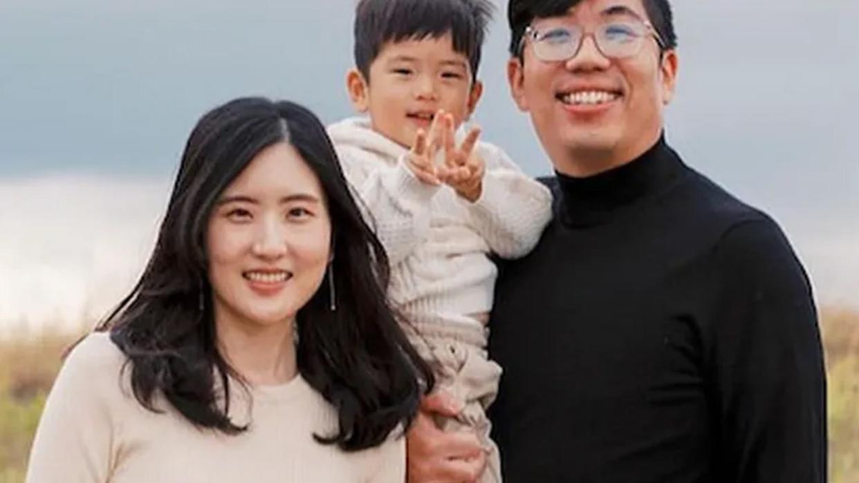 <div>Cindy, James and Kyu Cho (Family Photo)</div>