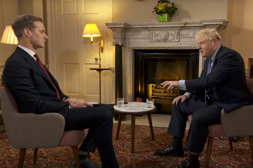 The BBC's Dan Walker quizzed Boris Johnson (BBC)