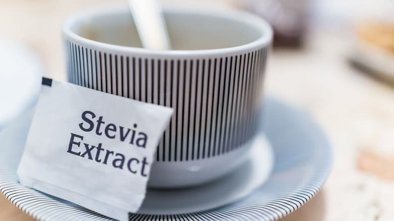 Stevia extract pack by mug