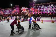 <p>CIUDAD DE MÉXICO Amusement/Esparcimiento-CDMX.- Inauguración de la pista de hielo del Zócalo, 8 de diciembre de 2017, como parte de los eventos de temporada en esta capital. Foto: Agencia EL UNIVERSAL/Juan Carlos Reyes/JMA </p>