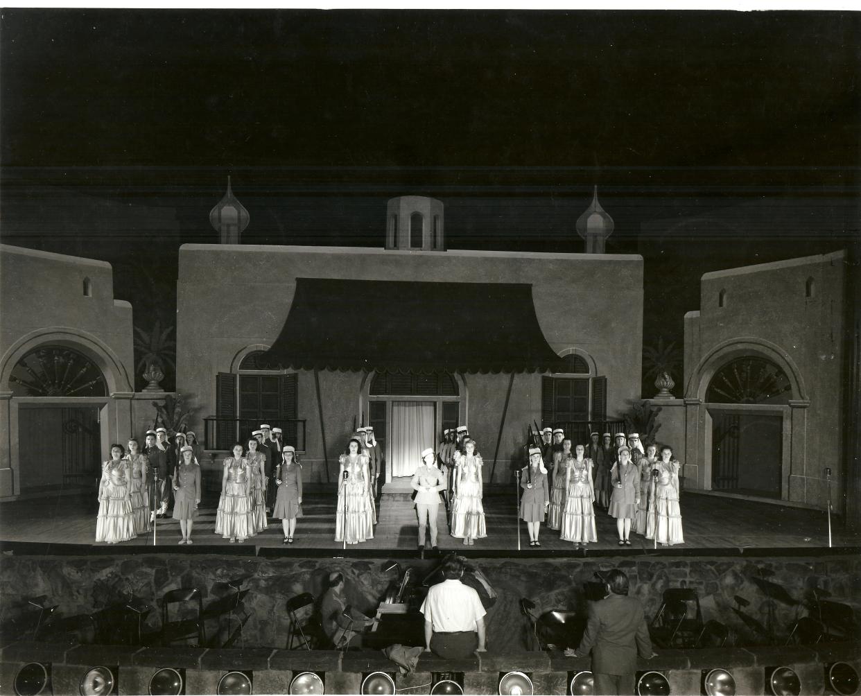 'The Desert Song' performed at Iroquois Amphitheater in 1946