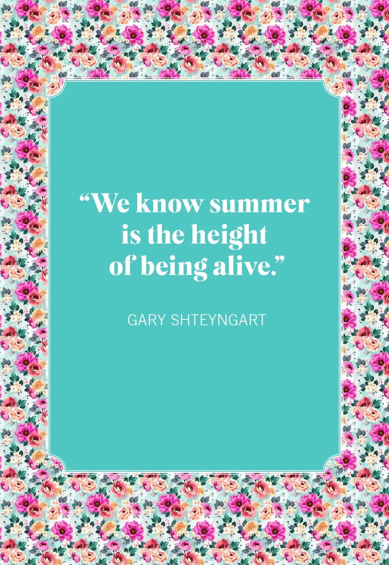summer quotes gary shteyngart
