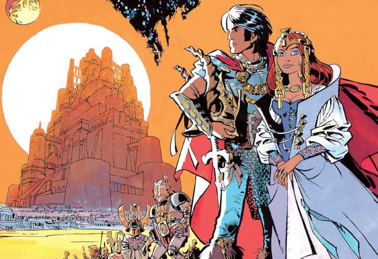 Cover art from 1970's 'Valerian and Laureline: The Empire of a Thousand Planets' (credit: Cinebook)