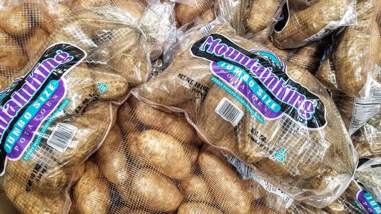 Bags of Costco potatoes