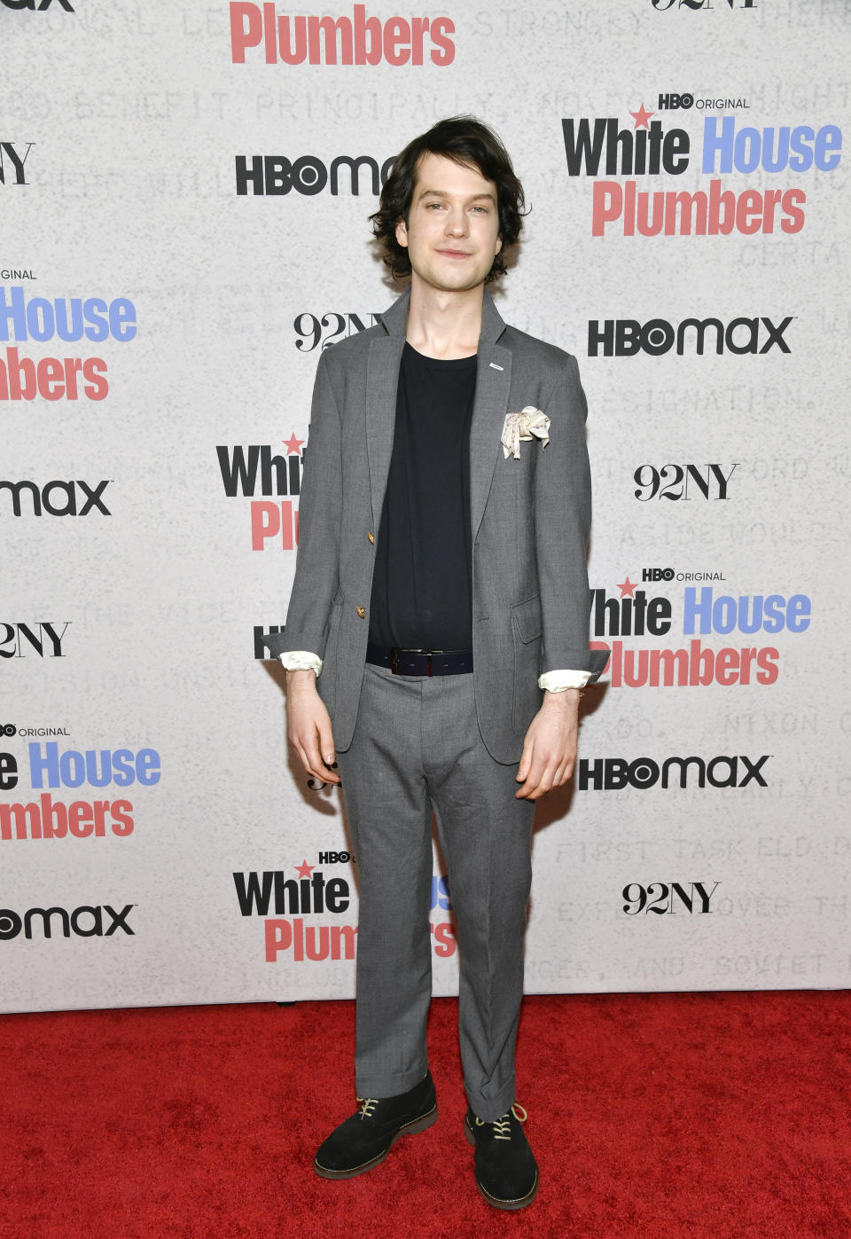 Liam James attends the premiere of HBO's "White House Plumbers," at the 92nd Street Y, Monday, April 17, 2023, in New York. (Photo by Evan Agostini/Invision/AP)