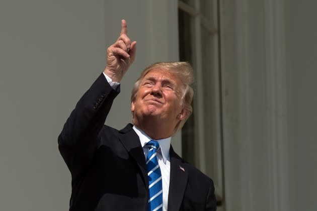 trump-galileo.jpg US-SOLAR-ECLIPSE-TRUMP - Credit: Nicholas Kamm/AFP/Getty Images