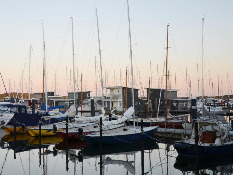 Rügens größte Marina: Am Hafen von Lauterbach finden 400 Boote Platz. Foto: Andreas Heimann