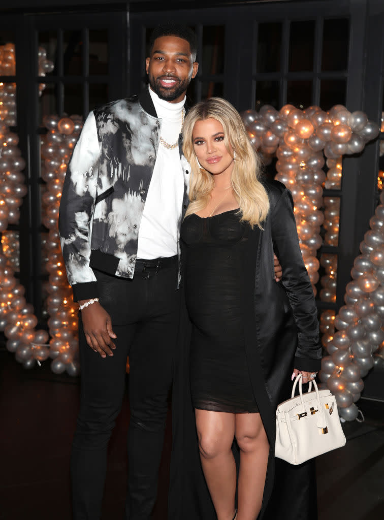 Tristan Thompson and Khloé Kardashian before the cheating reports. (Photo: Jerritt Clark/Getty Images for Remy Martin)