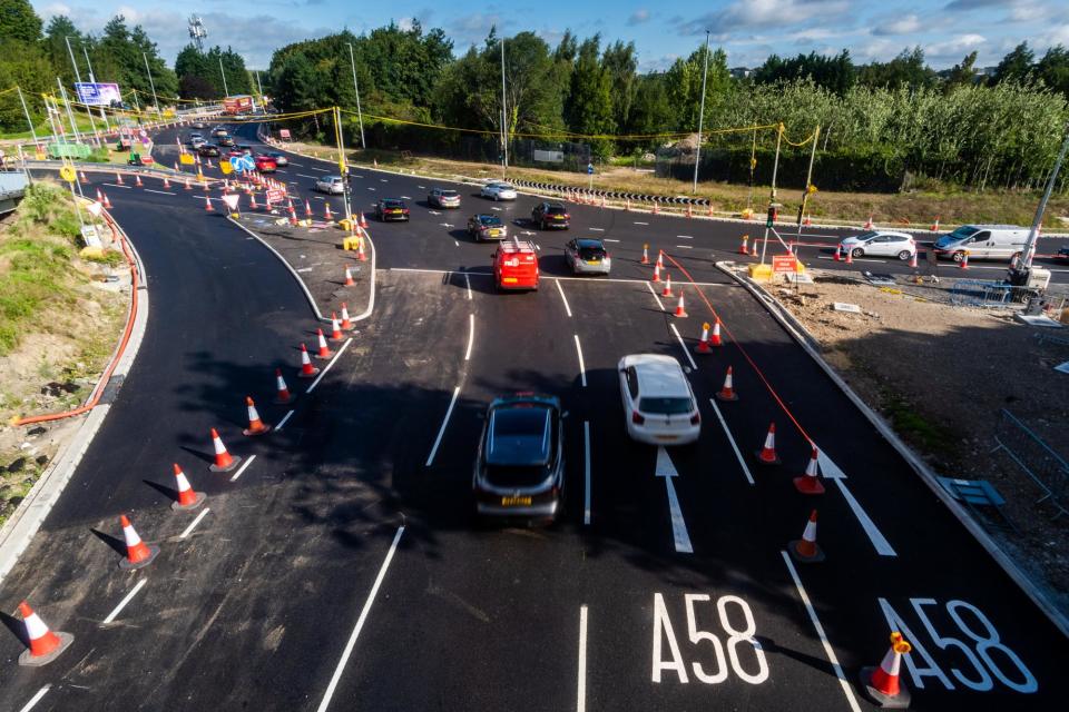 The next steps are to construct the carriageway pavement/widening build-up, complete the underground drainage, install traffic signals and new street lighting. (Photo: James Hardisty)