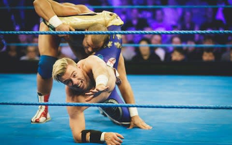 Will Ospreay and British Bulldog Junior 