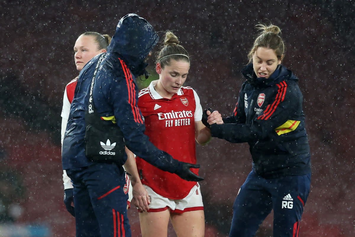 Kim Little picked up the injury in the win over Bayern Munich  (Getty Images)