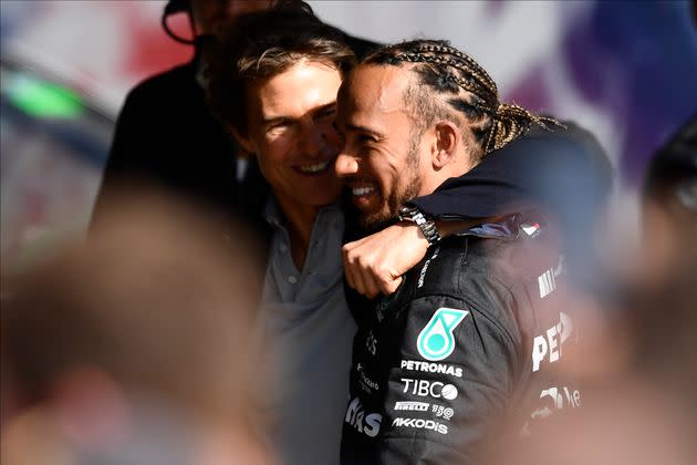 Lewis Hamilton, right, reluctantly turned down the role of a fighter pilot in 