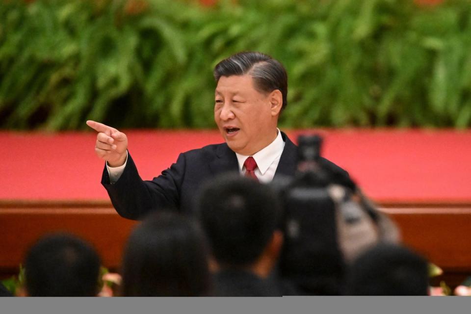 Xi Jinping’s ascent to power in 2012 was accompanied by a wish to perform the next “Great Leap”, from the secondary sector, manufacturing, to the tertiary, consumption (AFP via Getty Images)