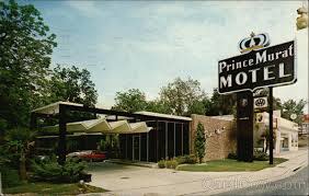 The original neon sign for the Prince Murat Motel was replaced in 2007.