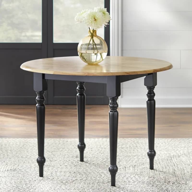 Cecelia Drop Leaf Solid Wood Dining Table