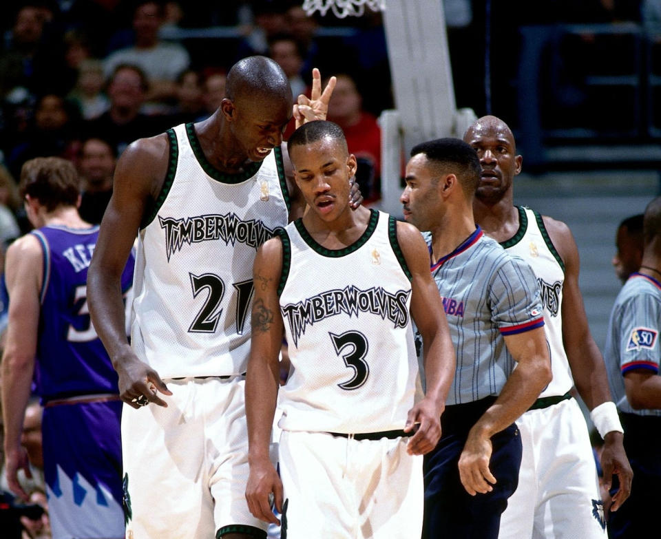 Kevin Garnett and Stephon Marbury