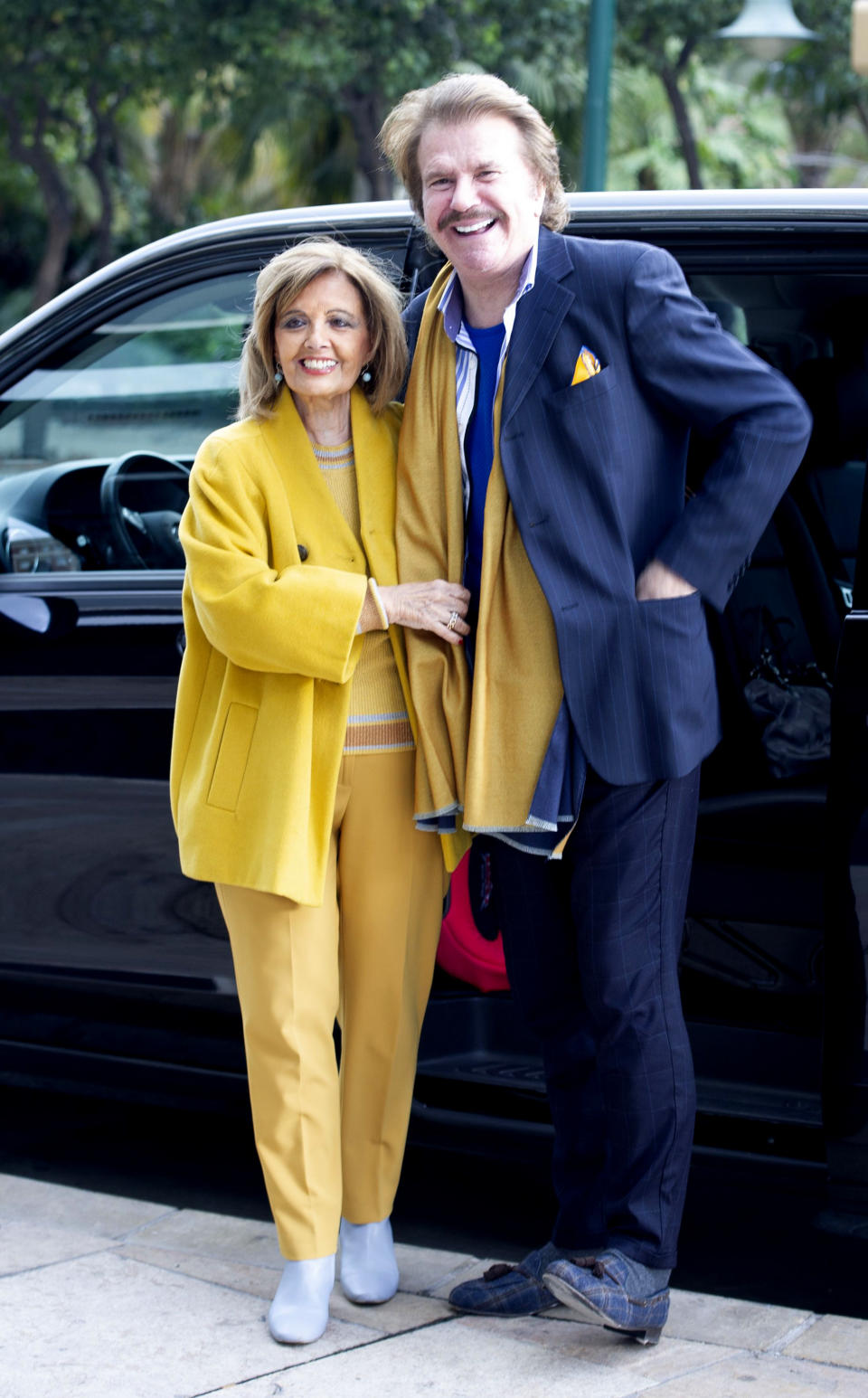 MADRID, SPAIN - JANUARY 20: Edmundo Arrocet and Maria Teresa Campos are seen on January 20, 2019 in Madrid, Spain. (Photo by Europa Press Entertainment/Europa Press via Getty Images)