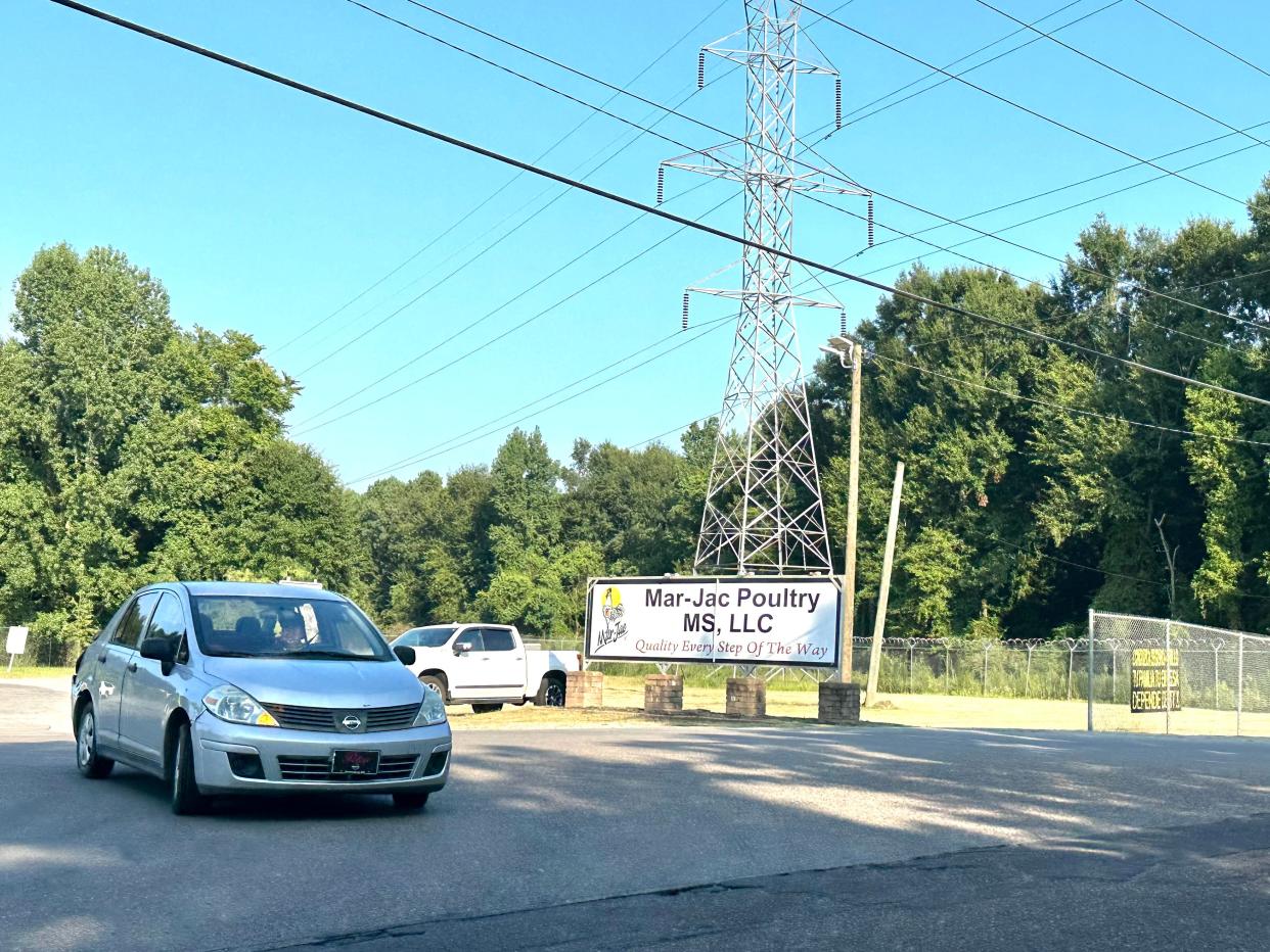 Mar-Jac Poultry in Hattiesburg, Miss., pictured here on Wednesday, July 26, 2023, is the site where a 16-year-old Mayan from Guatemala, who had moved to Hattiesburg with his family, was killed in a workplace accident.