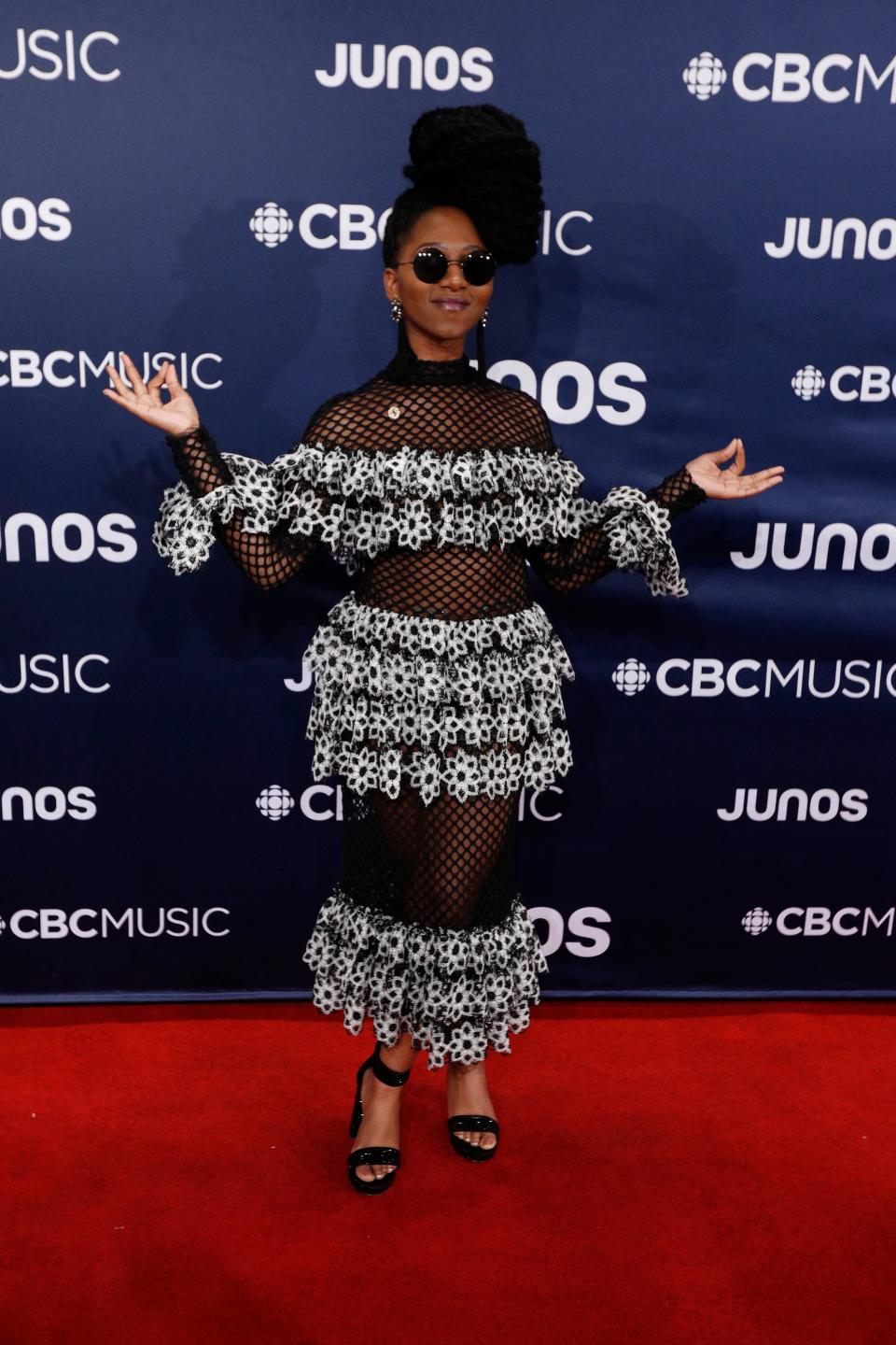 <p>The artist, who received a nomination for Reagge Recording of the Year, looked insanely chic in a tiered dress we can’t get enough of. </p>