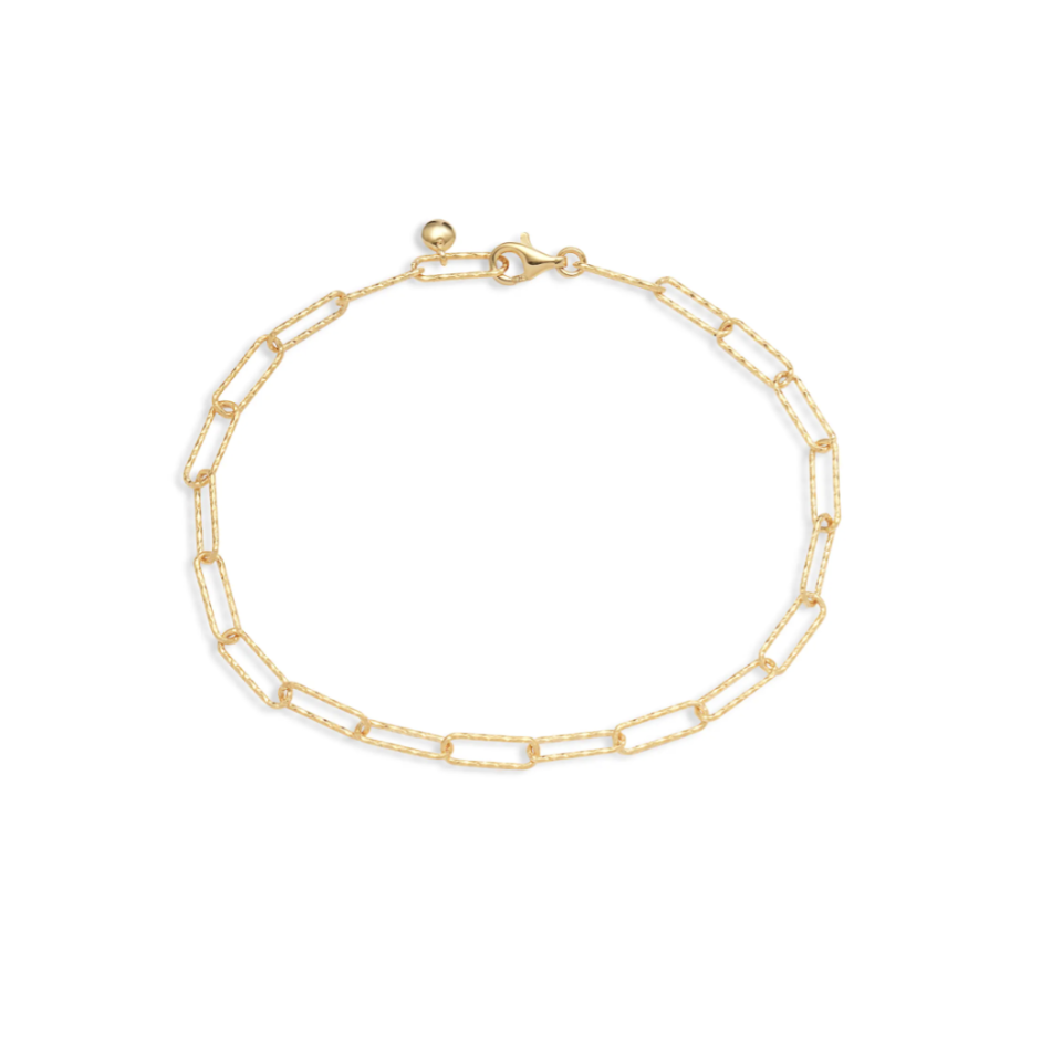 Monica Vinader Alta Textured Chain Link Bracelet (Photo via Nordstrom)