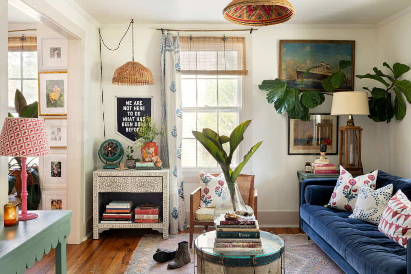 Eclectic living room