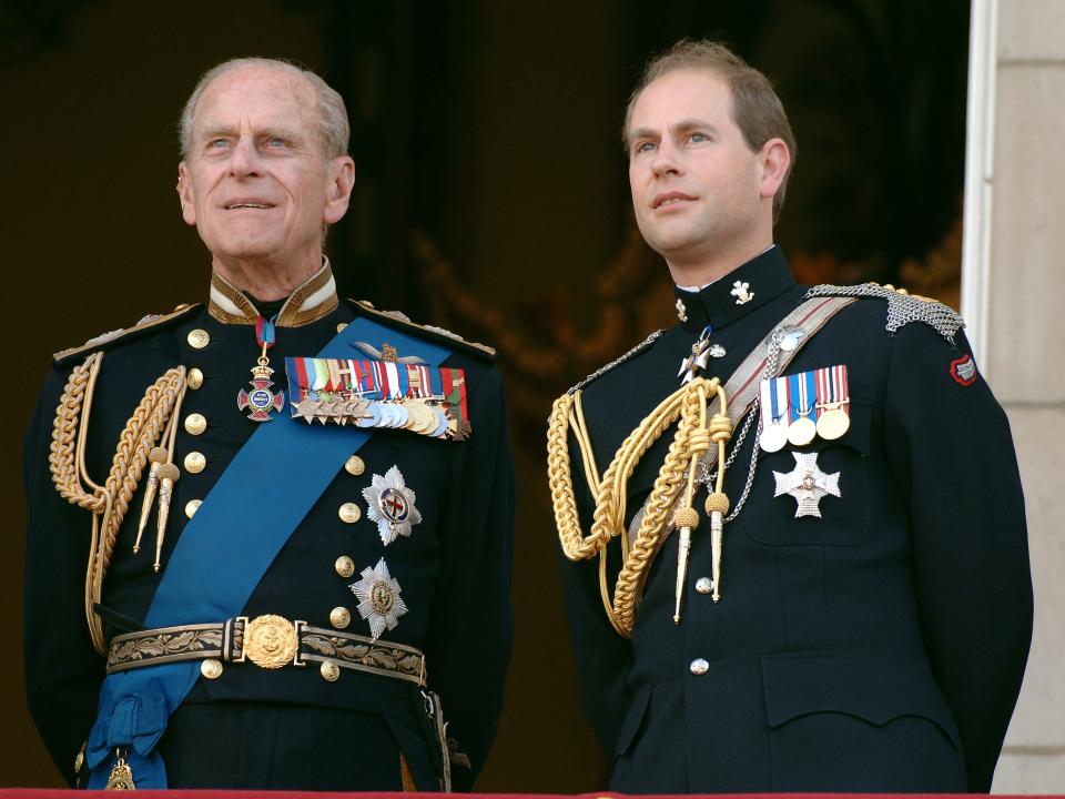 Prince Philip and Prince Edward in 2005.