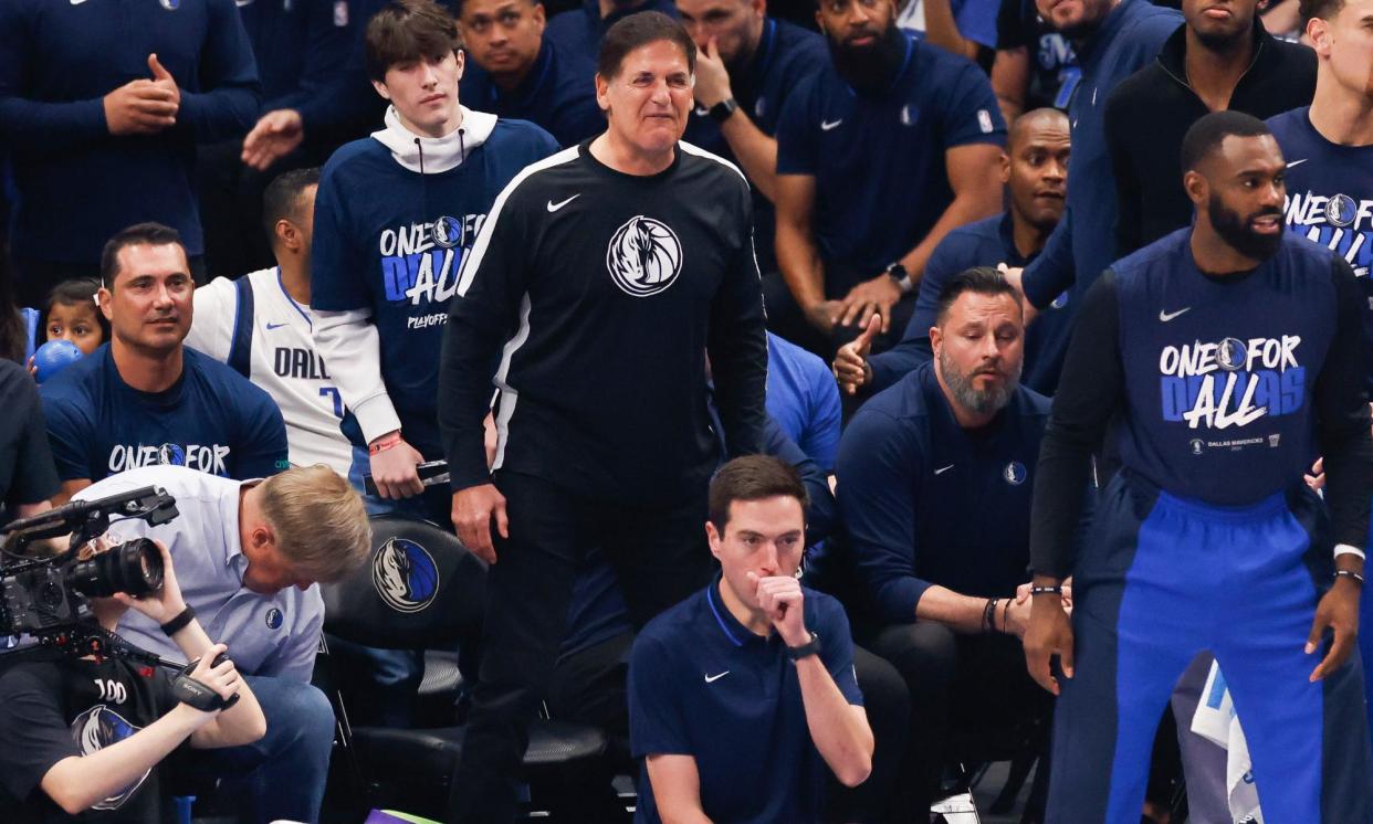 <span>Mark Cuban’s Dallas Mavericks are currently playing in the Western Conference finals. </span><span>Photograph: Adam Davis/EPA</span>