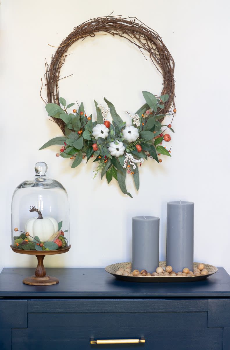 33) Hang a Wreath over a Table
