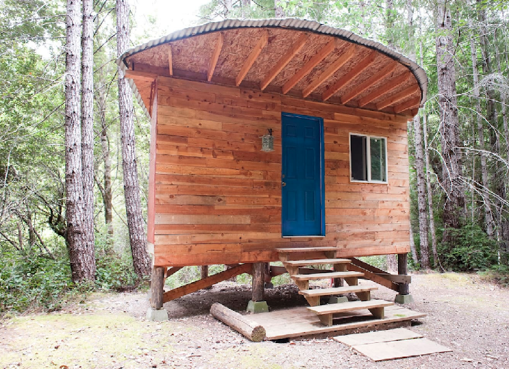 <body> <p>Dubbed the "Half Moon" for its semicircular ceiling, this hand-crafted cabin lets you turn the Northern California woods into your personal playground without having to skimp on modern comforts. The roomy retreat is decked out with a lofted double bed, <a rel="nofollow noopener" href=" http://www.bobvila.com/slideshow/9-reasons-to-bring-back-the-wood-stove-48283?bv=yahoo" target="_blank" data-ylk="slk:wood stove;elm:context_link;itc:0;sec:content-canvas" class="link ">wood stove</a>, and a wood-fired sauna that makes for cozy quarters even on cold winter nights.</p> <p><strong>Related: <a rel="nofollow noopener" href=" http://www.bobvila.com/slideshow/8-low-cost-kits-for-a-21st-century-log-cabin-48639#.WD-pFqIrKRs?bv=yahoo" target="_blank" data-ylk="slk:8 Low-Cost Kits for a 21st-Century Log Cabin;elm:context_link;itc:0;sec:content-canvas" class="link ">8 Low-Cost Kits for a 21st-Century Log Cabin</a> </strong> </p> </body>