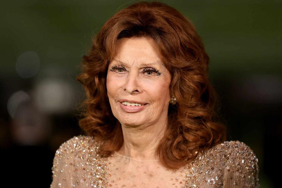 <p>Amy Sussman/Getty</p> Sophia Loren in Los Angeles in 2021.